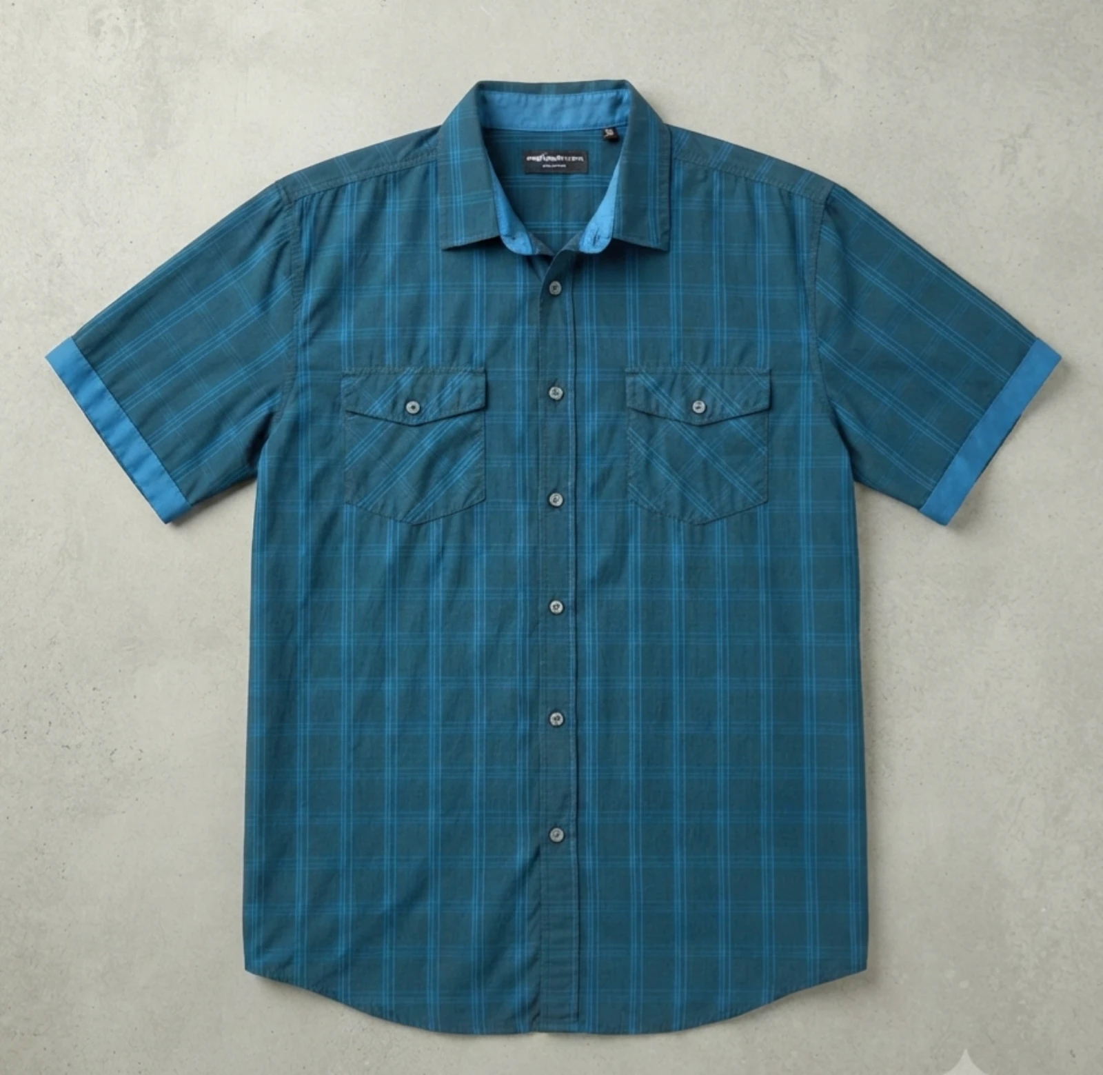 Chemise homme bleue taille 40 - neuf